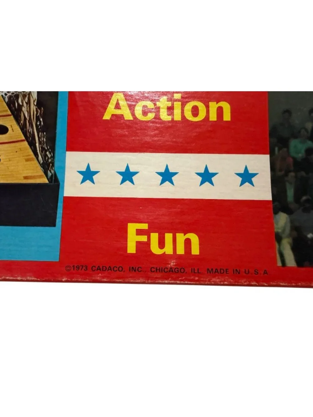 Bas-Ket Vintage 1973 Cadaco No. 165 Miniature Basketball Game Works